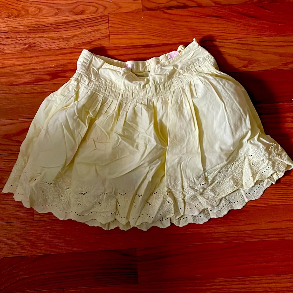 Yellow Girls Skirt w/ Detailing